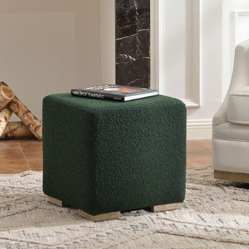 Modern Footstool | Small Upholstered Ottomans | Kinwell Furniture | Minimalist Cube Poufs