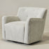 Vestie Chenille Swivel Barrel Chair - GrayGreen Modern Swivel Chair | Swivel Accent Chairs | Kinwell Furniture | Swivel Armchairs