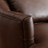 Letitia Faux Leather Wingback Chair - Brown Accent Chair | Decorative Faux Leather Chairs | Kinwell Furniture | Modern Wingback Accent Chairs