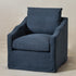 Charles Slipcover Swivel Barrel Chair – Navy Modern Swivel Chair | Slipcover Swivel Chairs | Kinwell Furniture | Swivel Armchairs