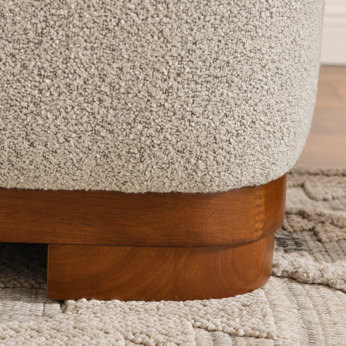 Otto Bouclé Loveseat in Taupe – Modern Boucle 2 Seater Sofa | Small Apartment Sofa | Cozy Loveseat Couch | Kinwell Furniture