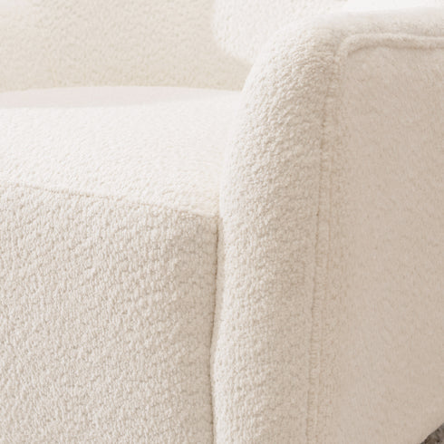 Vestie Chenille Swivel Barrel Chair - Stylish Swivel Chair | Living Room Swivel Accent Chairs | Kinwell Furniture | Most Comfortable Swivel Chairs