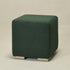 Bouclé Square Ottoman – Green Modern Footstool | Small Upholstered Ottomans | Kinwell Furniture | Minimalist Cube Poufs