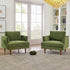 Upholstered Armchair – Green Square Arm Accent Chair | Performance Fabric Armchair | Kinwell Furniture | Scandinavian, Timeless Design