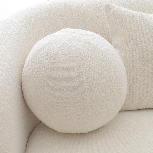 Ashlie Bouclé 3-Seater Sofa - 3 Seater Sofa | Three Seater Couch | Kinwell Furniture | Modern 3 Seater Sofas