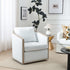 Claude Performance Linen Fabric Swivel Chair - Modern Swivel Chair | Swivel Accent Chairs | Kinwell Furniture | Swivel Armchairs