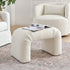 Norris Bouclé Ottoman - Fabric Ottoman | Decorative Ottoman | Kinwell Furniture | Modern Ottoman Furniture