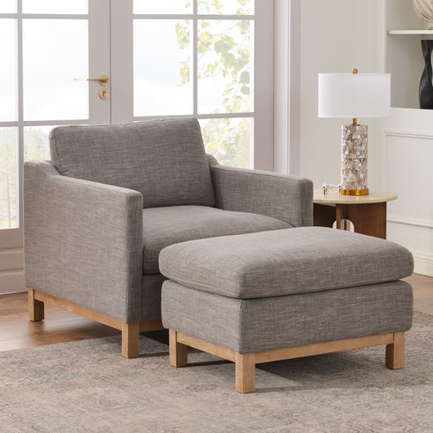 Albert Goose Down Feathers Armchair