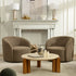 Everitte Bouclé Swivel Barrel Chair