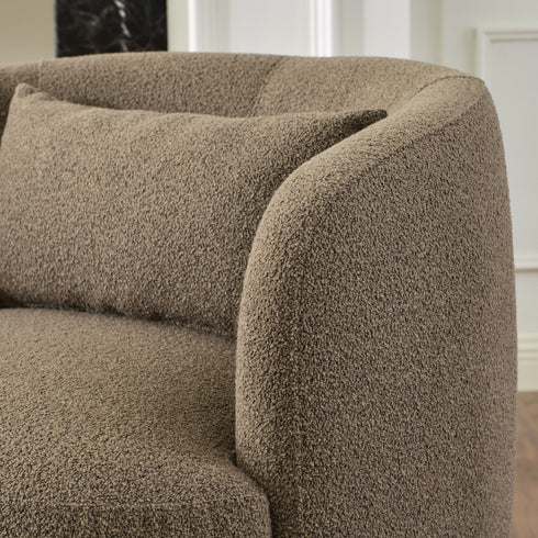 Ashlie Bouclé Swivel Barrel Chair