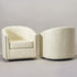 Logan Faux Leather Tufted Swivel Club Chair - Modern Swivel Chair | Swivel Accent Chairs | Kinwell Furniture | Swivel Armchairs