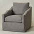 Charles Slipcover Swivel Barrel Chair – Slate Gray Modern Swivel Chair | Slipcover Swivel Chairs | Kinwell Furniture | Swivel Armchairs