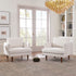 Upholstered Armchair – Ivory Square Arm Accent Chair | Performance Fabric Armchair | Kinwell Furniture | Scandinavian, Timeless Design