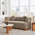 Otto Bouclé Loveseat in Teddy Brown – Modern Boucle 2 Seater Sofa | Small Apartment Sofa | Cozy Loveseat Couch | Kinwell Furniture