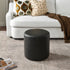 Elof Faux Leather Ottoman - Compact & Versatile Pouf | Living Room Footrest | Kinwell Furniture | Contemporary Ottomans
