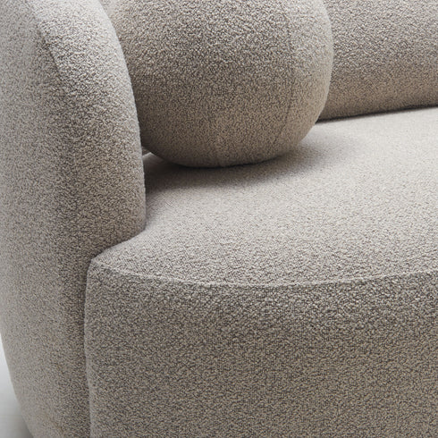 Ashlie Bouclé 3-Seater Sofa - Three Seater Couch | Kinwell Furniture | 3 Seater Sofas For Living Room