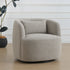 Ashlie Bouclé Swivel Barrel Chair - Taupe Modern Swivel Chair | Swivel Accent Chairs | Kinwell Furniture | Swivel Armchairs