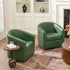 Logan Faux Leather Tufted Swivel Club Chair - Modern Swivel Chair | Swivel Accent Chairs | Kinwell Furniture | Swivel Armchairs