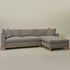 Goose Down Feathers Upholstered Sectional Sofa | Cloud Soft L-Shaped Sectional with Chaise | Down Filled Modern Sectional Couch | Comfortable Everyday Sectional Sofa | Modular L-Shape Sectional | Kinwell Furniture