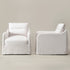 Clara Linen Slipcover Swivel Chair