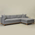 Goose Down Feathers Upholstered Sectional Sofa | Cloud Soft L-Shaped Sectional with Chaise | Down Filled Modern Sectional Couch | Comfortable Everyday Sectional Sofa | Modular L-Shape Sectional | Kinwell Furniture