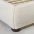 Harriet Boucle Platform Bed with Wood Legs