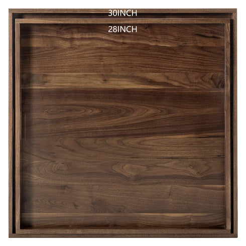 Square Black Walnut Serving Tray - Kinwell Furniture
