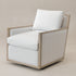 Sanford Down Swivel Armchair - Ivory Modern Swivel Chair | Swivel Accent Chairs | Kinwell Furniture | Swivel Armchairs