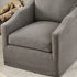Charles Slipcover Swivel Barrel Chair – Slate Gray Modern Swivel Chair | Slipcover Swivel Chairs | Kinwell Furniture | Swivel Armchairs