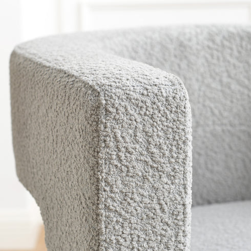 Herbert Modern Bouclé Armchair - Cozy Accent Chair | Decorative Side Chairs | Kinwell Furniture | Most Comfortable Accent Chairs