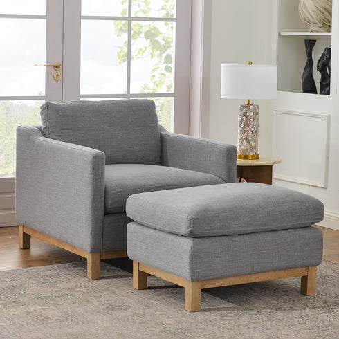 Albert Goose Down Feathers Armchair