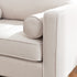 Tiziano Tufted Armchair – Ivory Linen Accent Chair with Pillows | Mid-Century Lounge Chair | Kinwell Furniture