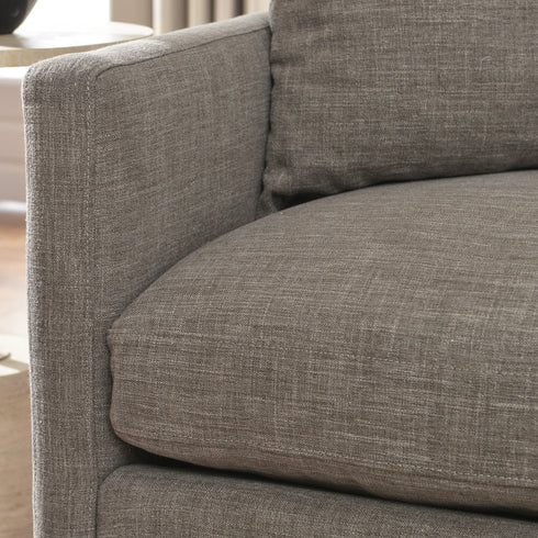 Goose Down Feathers Upholstered Sectional Sofa | Cloud Soft L-Shaped Sectional with Chaise | Down Filled Modern Sectional Couch | Comfortable Everyday Sectional Sofa | Modular L-Shape Sectional | Kinwell Furniture