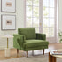 Upholstered Armchair – Green Square Arm Accent Chair | Performance Fabric Armchair | Kinwell Furniture | Scandinavian, Timeless Design