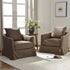 Eliza Slipcover Swivel Barrel Chair – Brown Swivel Armchair | Washable Slipcover Chair | Kinwell Furniture | Cozy Lounge Chair