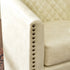 Logan Faux Leather Tufted Swivel Club Chair - Modern Swivel Chair | Swivel Accent Chairs | Kinwell Furniture | Swivel Armchairs