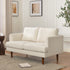Cream Upholstered Loveseat – Albert Loveseat Sofa | 2-Seater Couch | Kinwell Furniture | Mid-Century Modern, Timeless Design