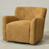 Vestie Chenille Swivel Barrel Chair - Camel Modern Swivel Chair | Swivel Accent Chairs | Kinwell Furniture | Swivel Armchairs