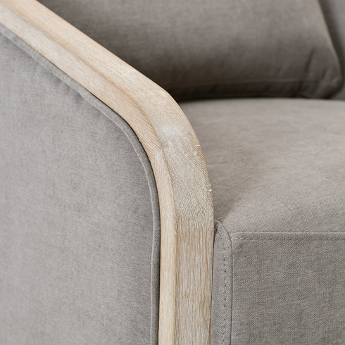 Barnett Swivel Barrel Chair - Slate Gray Modern Swivel Chair | Swivel Accent Chairs | Kinwell Furniture | Swivel Armchairs