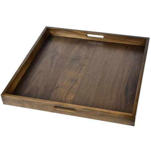 Square Black Walnut Serving Tray - Kinwell Furniture