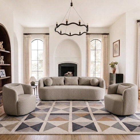 Ashlie Bouclé 3-Seater Sofa