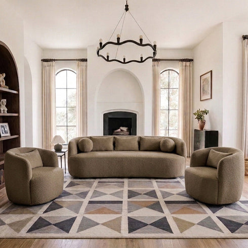 Ashlie Bouclé 3-Seater Sofa