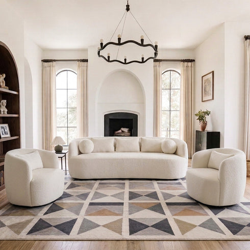 Ashlie Bouclé 3-Seater Sofa