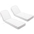 Ranu Extra Thick Outdoor Cushion Set – White Patio Chair Cushions | Outdoor Seat & Back Cushions | Weather-Resistant Outdoor Cushions | Kinwell Furniture