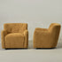 Vestie Chenille Swivel Barrel Chair - Camel Modern Swivel Chair | Swivel Accent Chairs | Kinwell Furniture | Swivel Armchairs