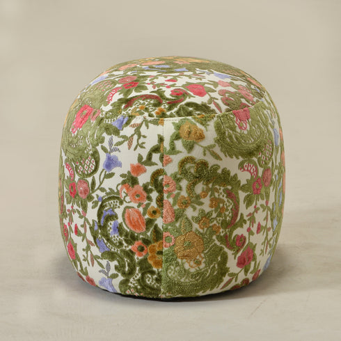 Kinwell Exclusive | Olin Botanical Jacquard Ottoman