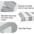 Ranu Extra Thick Outdoor Cushion Set – Gray Striped Patio Chair Cushions | Outdoor Seat & Back Cushions | Weather-Resistant Outdoor Cushions | Kinwell Furniture
