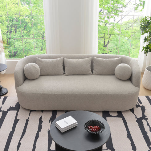 Ashlie Bouclé 3-Seater Sofa - 3 Seater Couch | Kinwell Furniture | Stylish 3 Seater Sofas