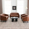 Logan Faux Leather Tufted Loveseat | Fabric Loveseat Couch | Kinwell Furniture | Modern Loveseats & Comfortable Loveseat Sofa Couches