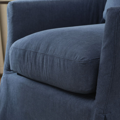 Eliza Slipcover Swivel Barrel Chair